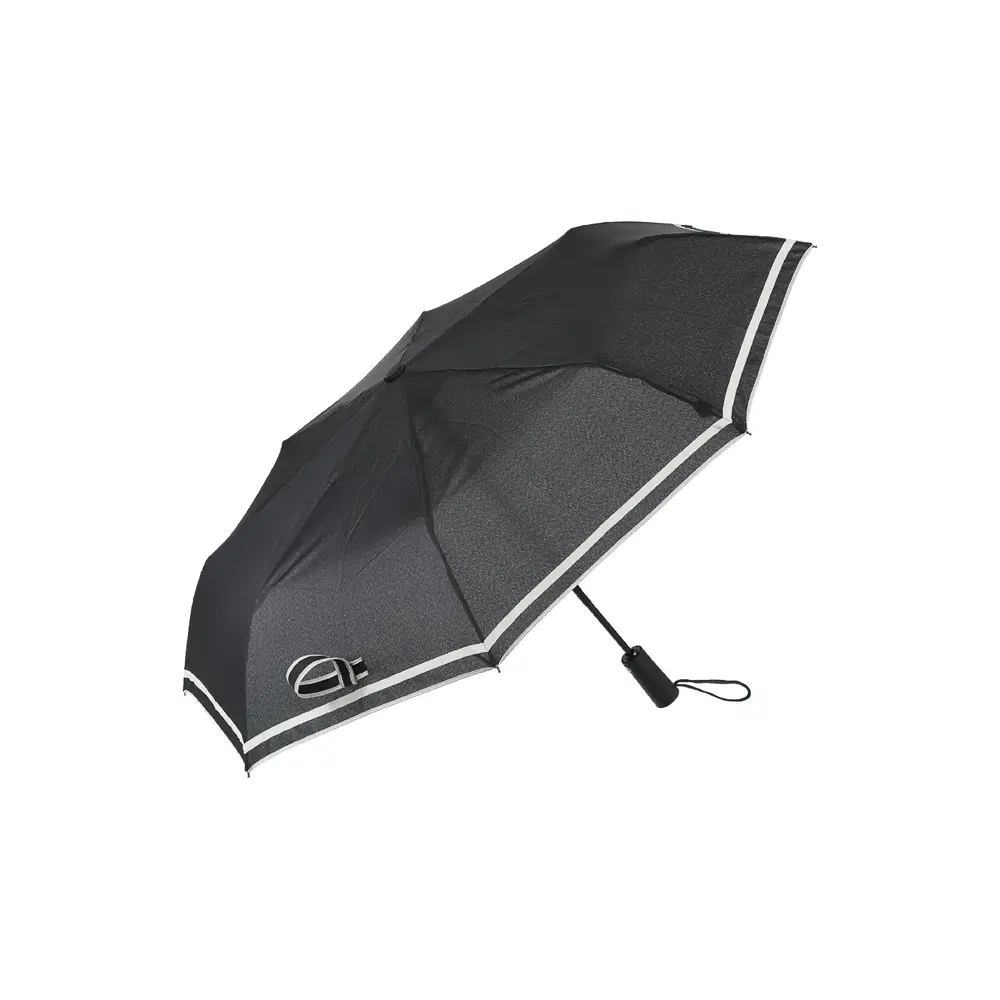Business Three-Fold Umbrella With Stripes(Black) 1