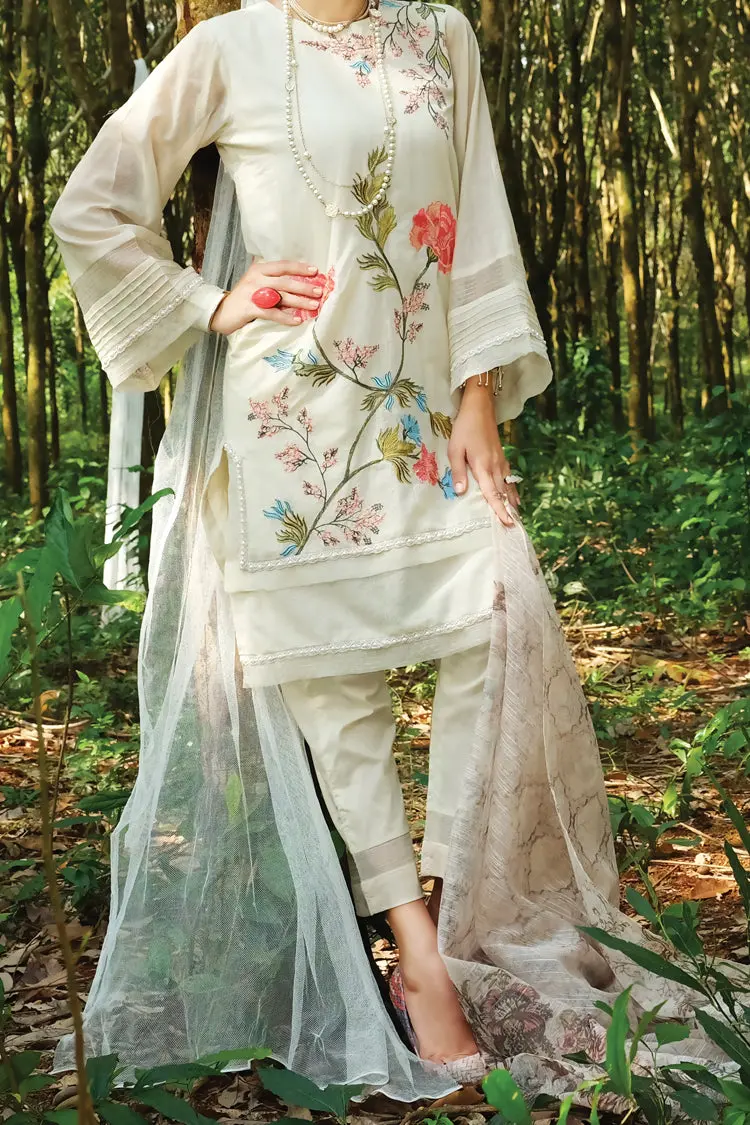 Off White Lawn 3Pc Unstitched - Alp-645 1
