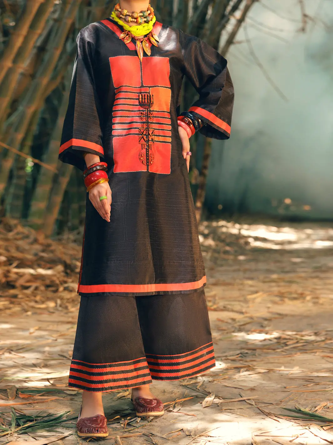 Black Raw Silk 2Pc Stitched - Awp-2Ps-Lks-674 1