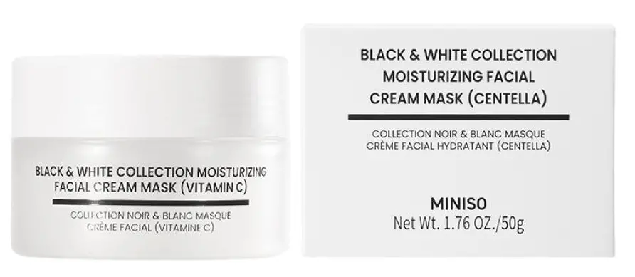 Black & White Collection Moisturizing Facial Cream Mask (Centella) 1