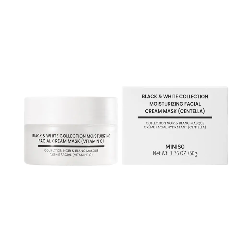 Black & White Collection Moisturizing Facial Cream Mask (Centella) 2