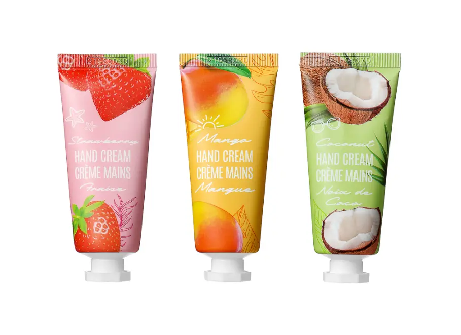 Fresh Fruit Energy Moisturizing Hand Cream Set (Strawberry & Mango & Coconut) 1