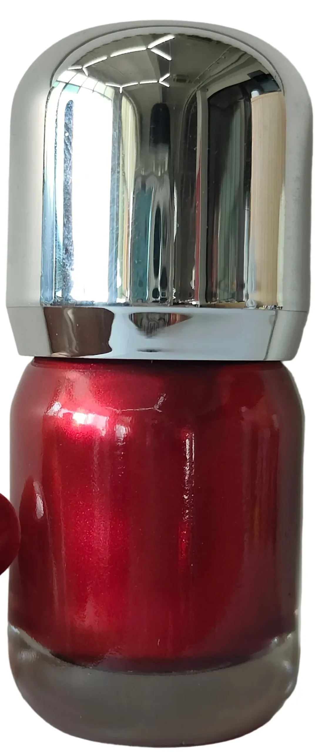Little Silver Cap Nail Polish(10 Satin Red) 1