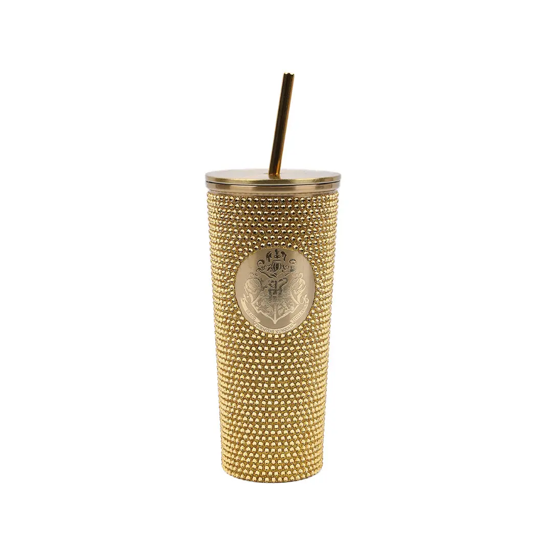 Harry Potter Studded Steel Tumbler (650Ml,Golden) 1