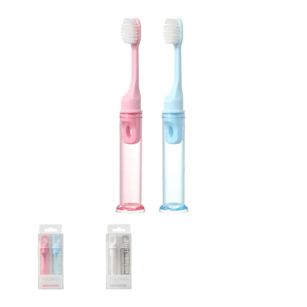 Folding Soft-Bristled Toothbrushes (2 Pack) 1