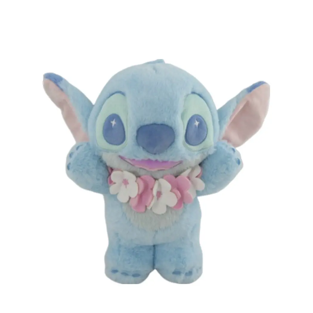 Planetary Pastel Collection 14In. Standing Stitch With Flower Necklace Plush Toy 1