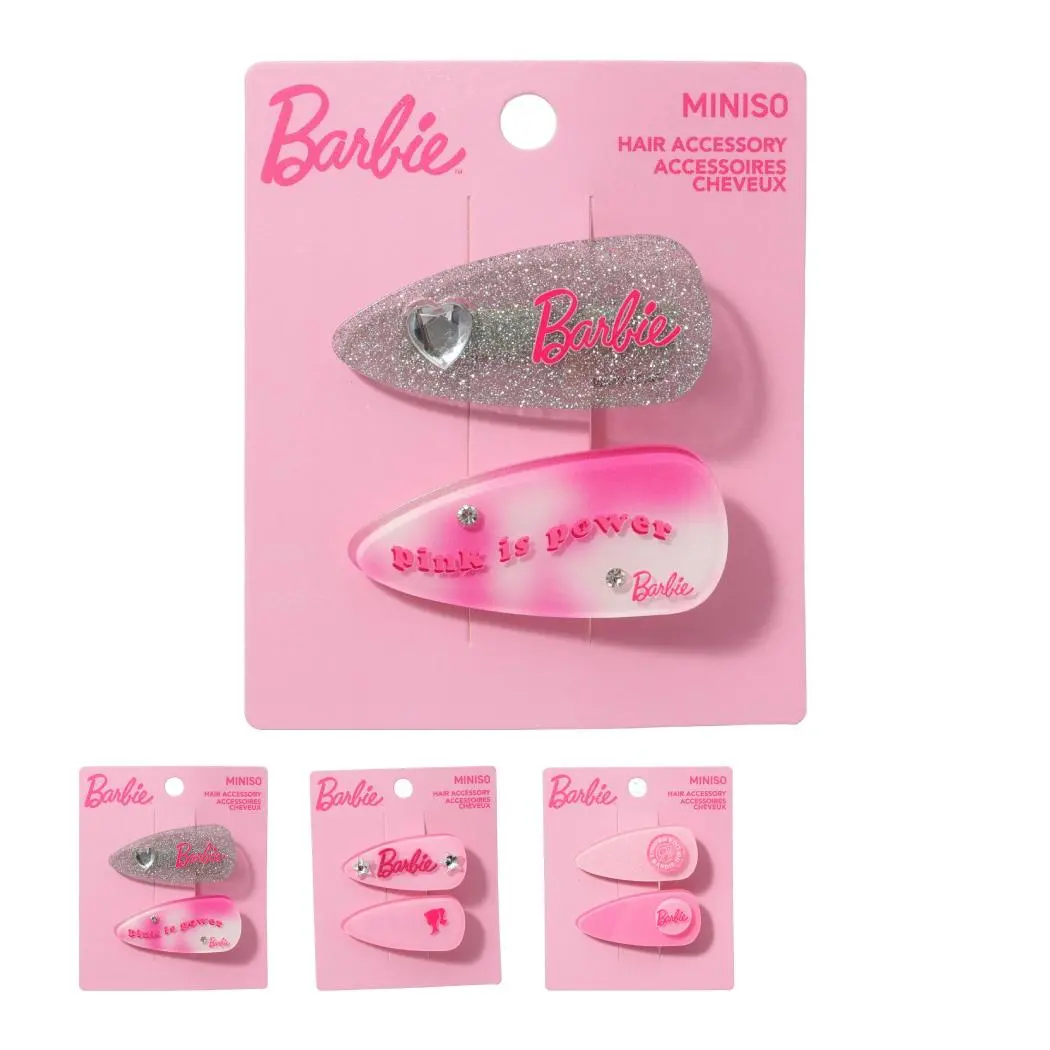 Barbie Pink Collection Hair Clips (2 Pcs) 1