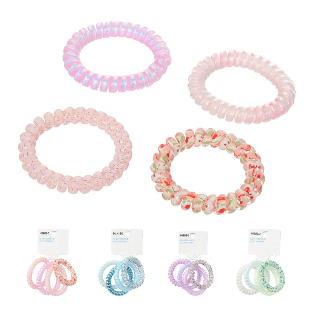 Spiral Hair Ties (4 Pcs) 1