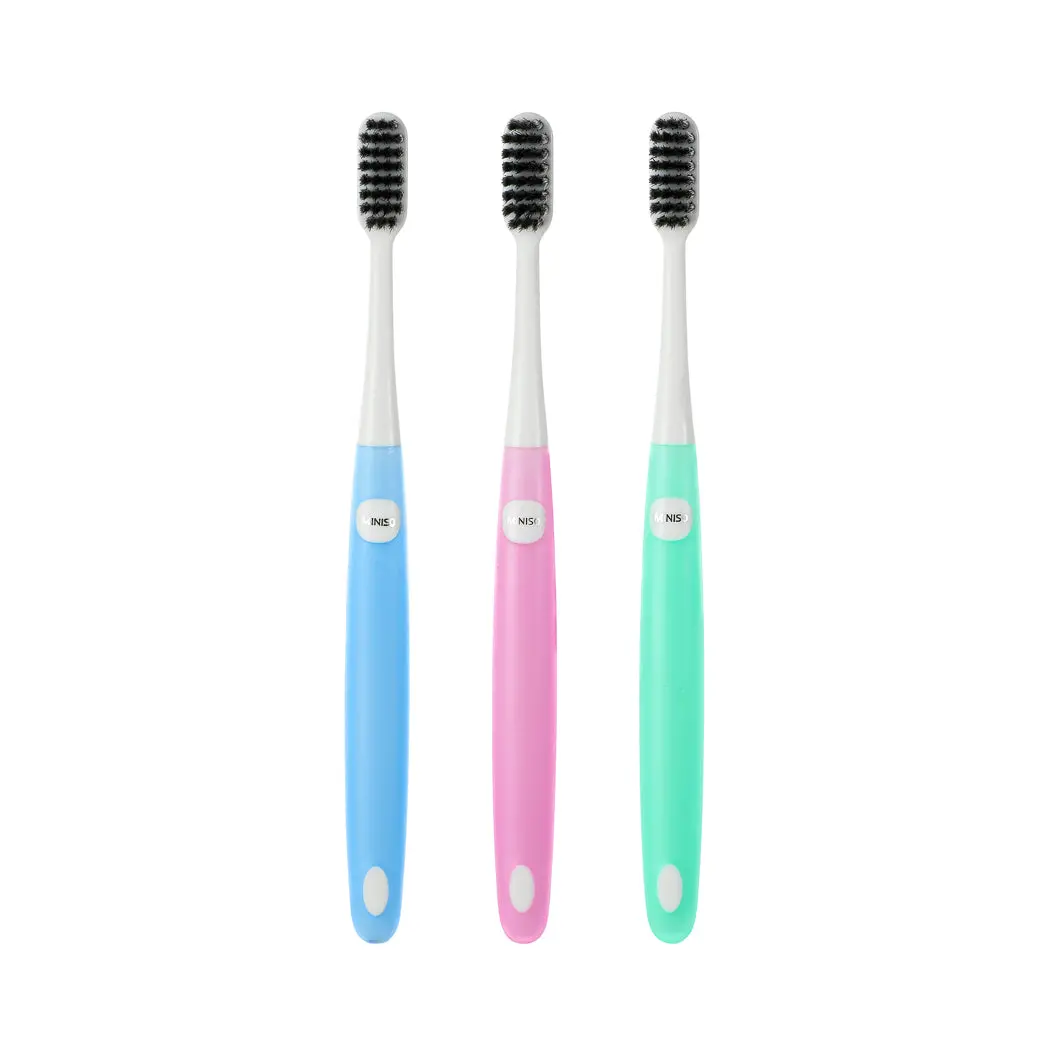 Charcoal Soft Bristles Toothbrush ( 3 Count ) 1