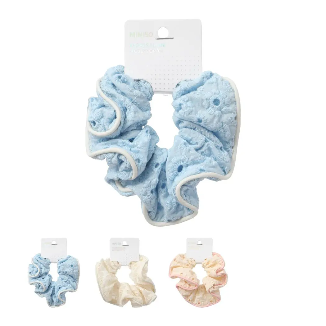 Fashion Series Solid Color Lace Hair Scrunchie (1 Pc) 1