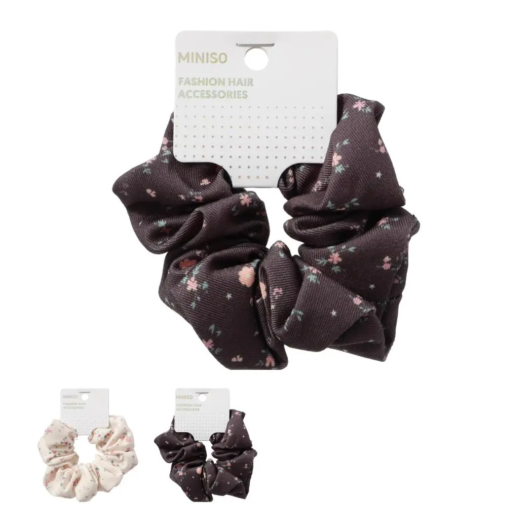 Fashion Series Floral Butterfly Hair Scrunchie With Bow (1 Pc) 1