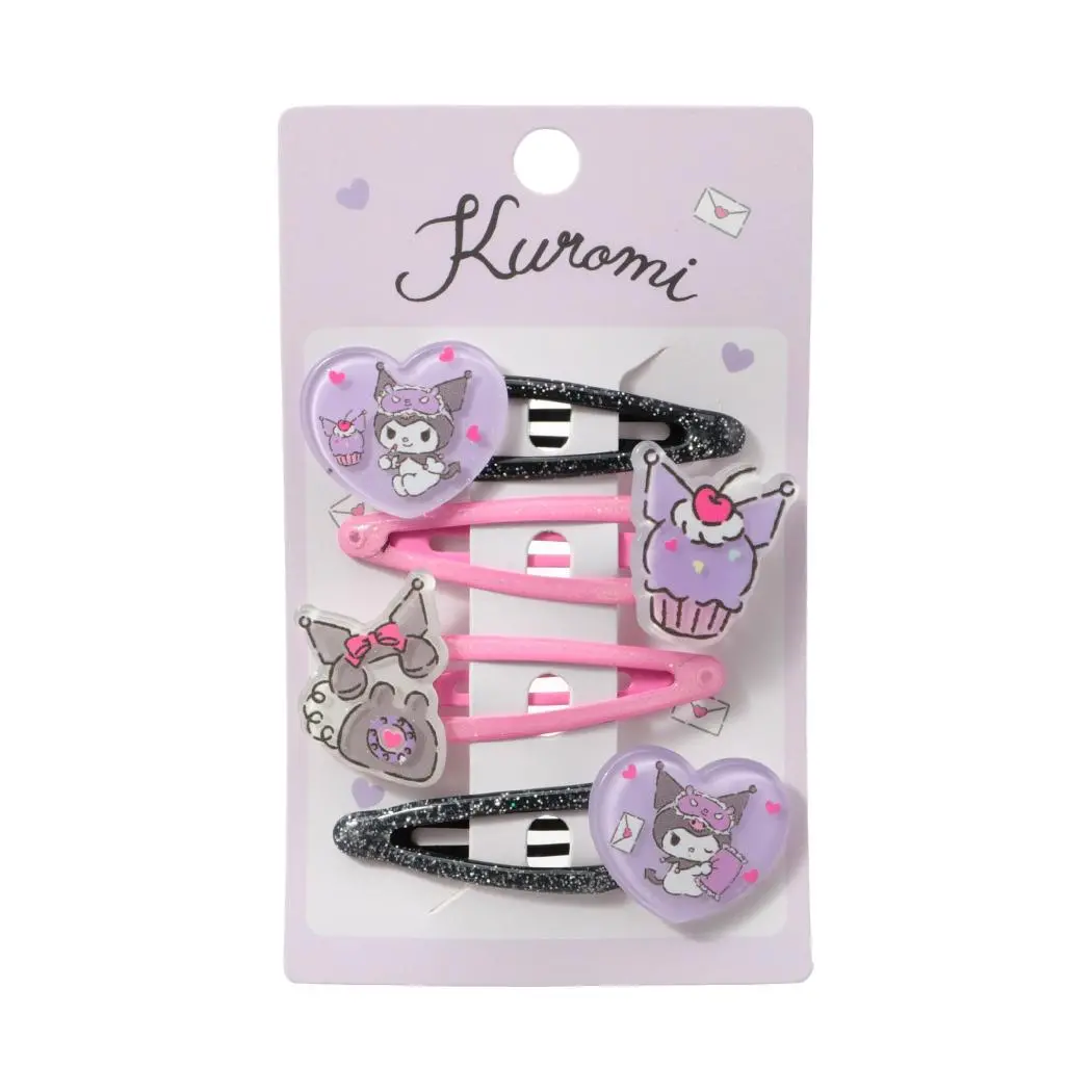 Kuromi Hair Clips (4 Pcs) 1