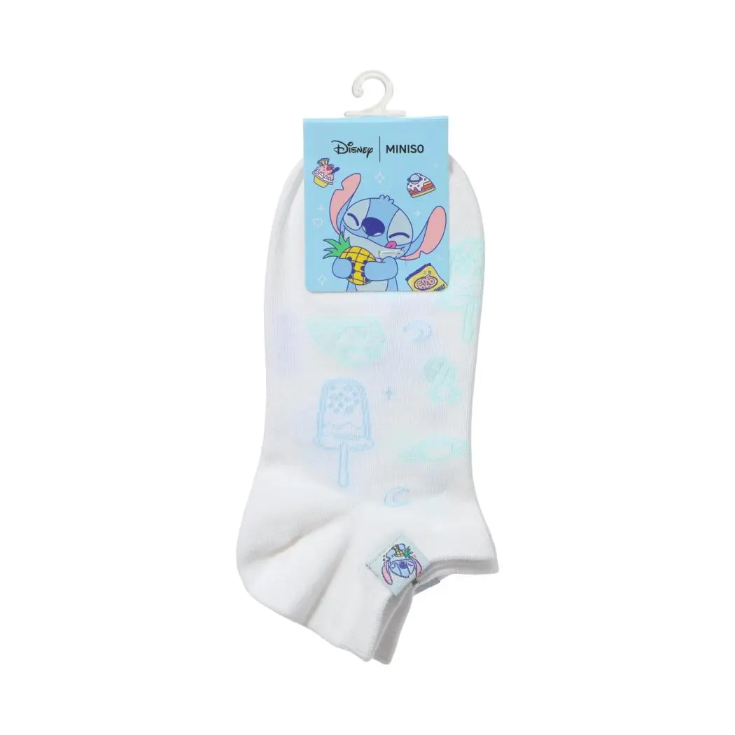 Disney Stitch Dinner Party Collection Ankle Socks (1 Pair)(Woven Label) 1