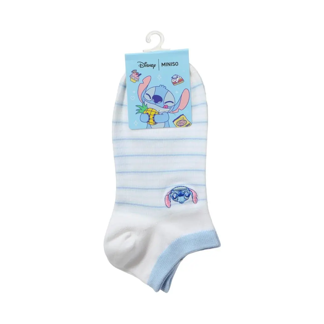 Disney Stitch Dinner Party Collection Ankle Socks (1 Pair)(Embroidery) 1