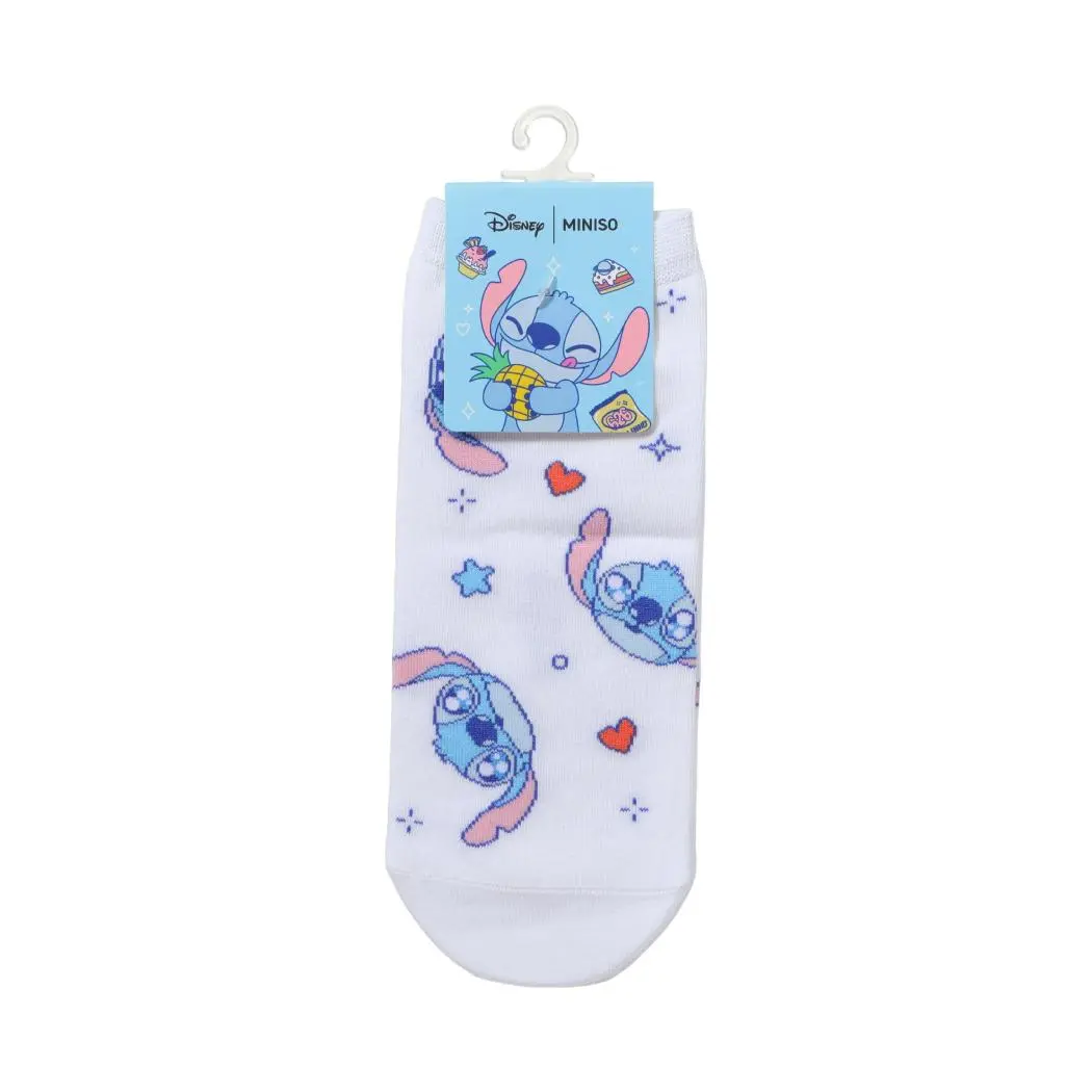 Disney Stitch Dinner Party Collection Ankle Socks (1 Pair)(Loving Stitch) 1