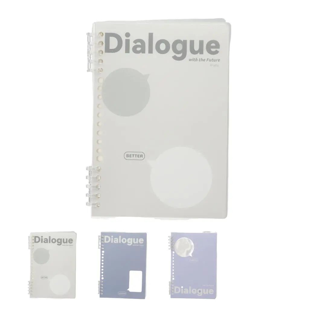 Gray & Blue Collection A5 Sectioned Loose-Leaf Wire-Bound Book (52 Sheets) 1