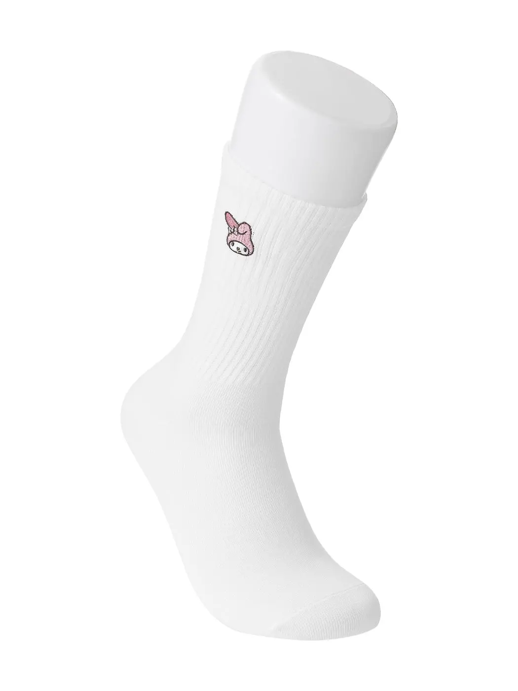 My Melody White Crew Socks 18 Cm 1