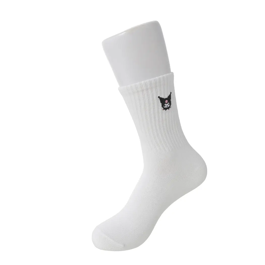 Kuromi White Crew Socks 18 Cm 1