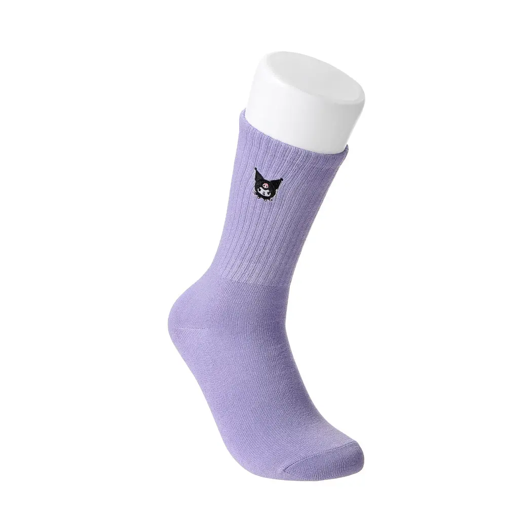 Kuromi Plain Color Crew Socks 1