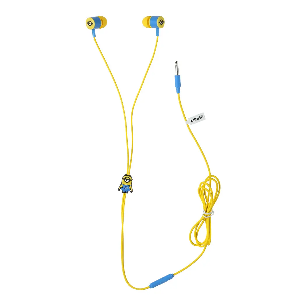 Minions Collection 3.5Mm In-Ear Earphones Model: F056 (Yellow) 1