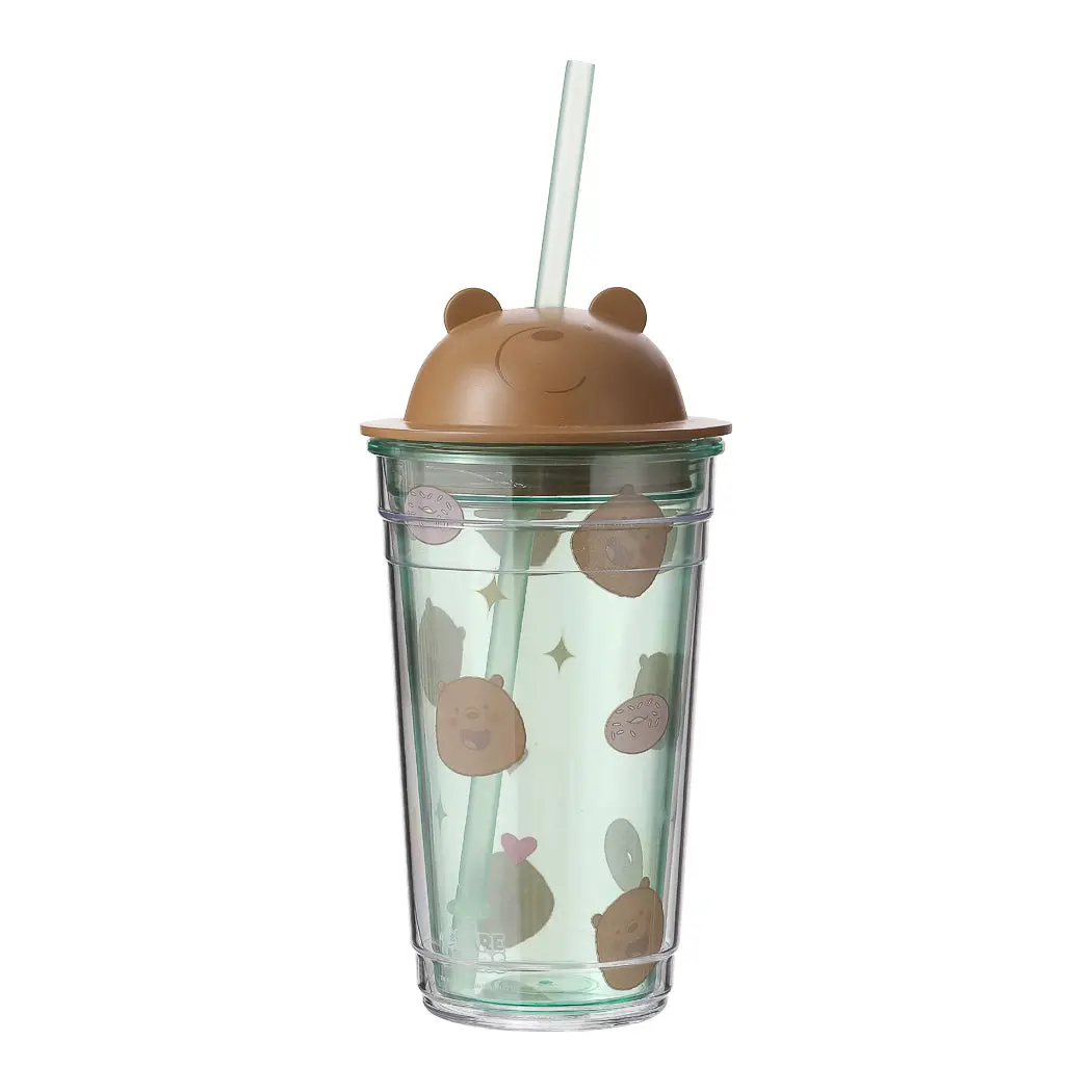 We Bare Bears Collection 4.0 Tumbler With Straw 440Ml (Grizzly) 1