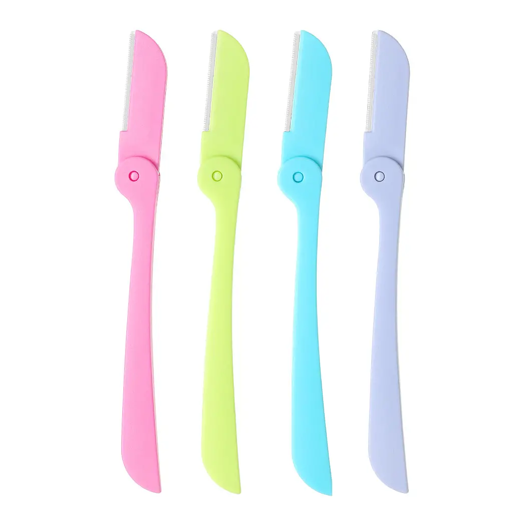 Precision Folding Eyebrow Razors (4 Pcs) 1