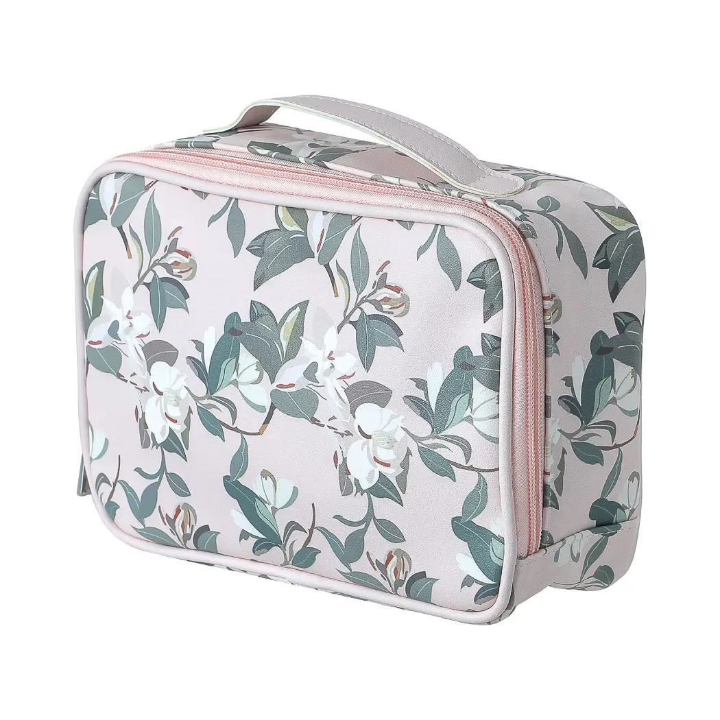 Nature Series-Rectangular Cosmetic Bag With Strap(Pink) 1