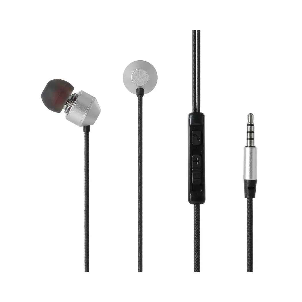 3.5Mm In-Ear Earphones Model: Y771(Silver & Black) 1