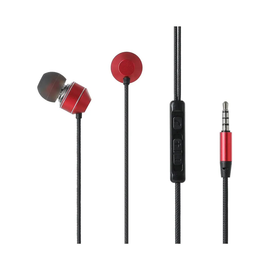3.5Mm In-Ear Earphones Model: Y771(Black & Red) 1