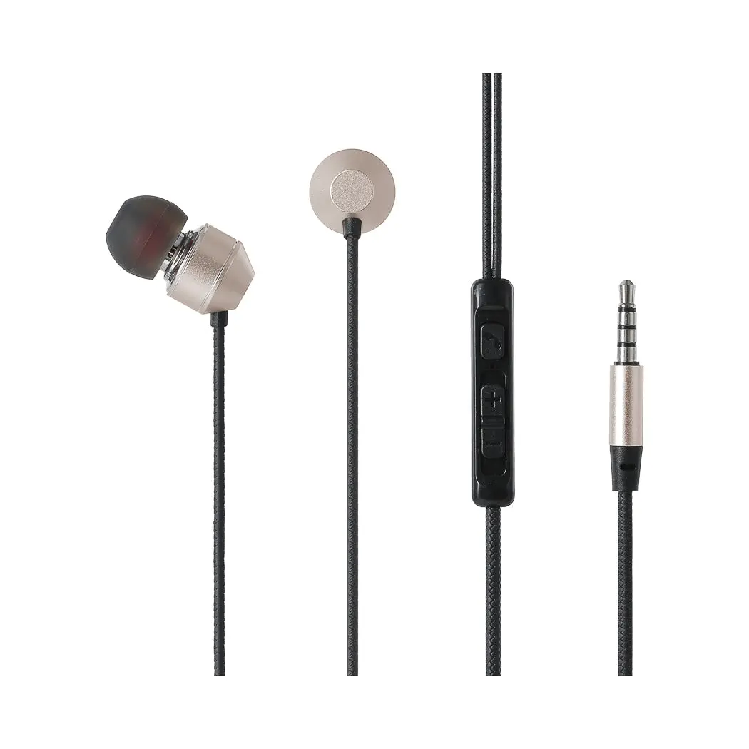 3.5Mm In-Ear Earphones Model: Y771(Black & Golden) 1