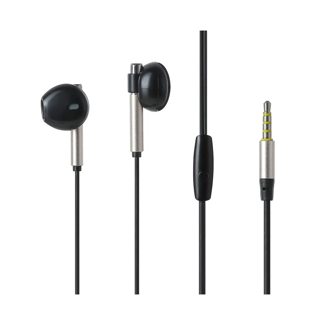 3.5Mm Half-In-Ear Earphones Model: Y668(Black & Golden) 1