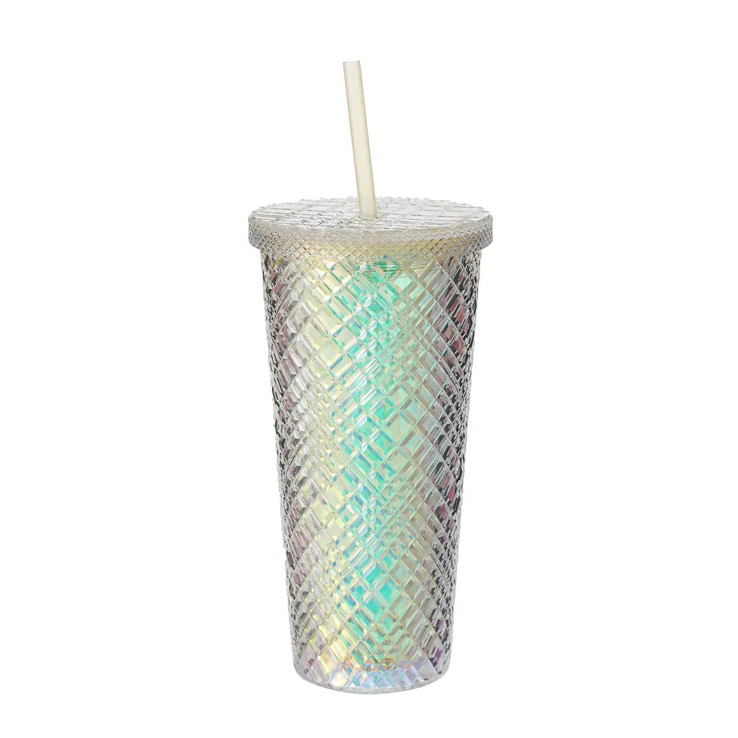 Durian Design Plastic Tumbler With Straw (610Ml, Yellow) 1