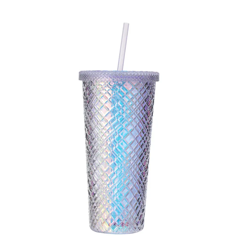 Durian Design Plastic Tumbler With Straw (610Ml, Purple) 1