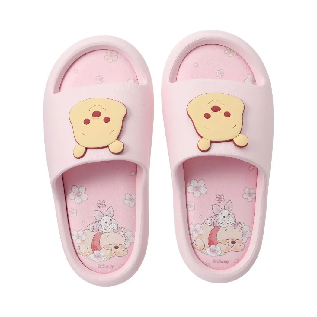 Disney Sakura Season Collection Women's Bathroom Slippers (Winnie, 37-38) 1