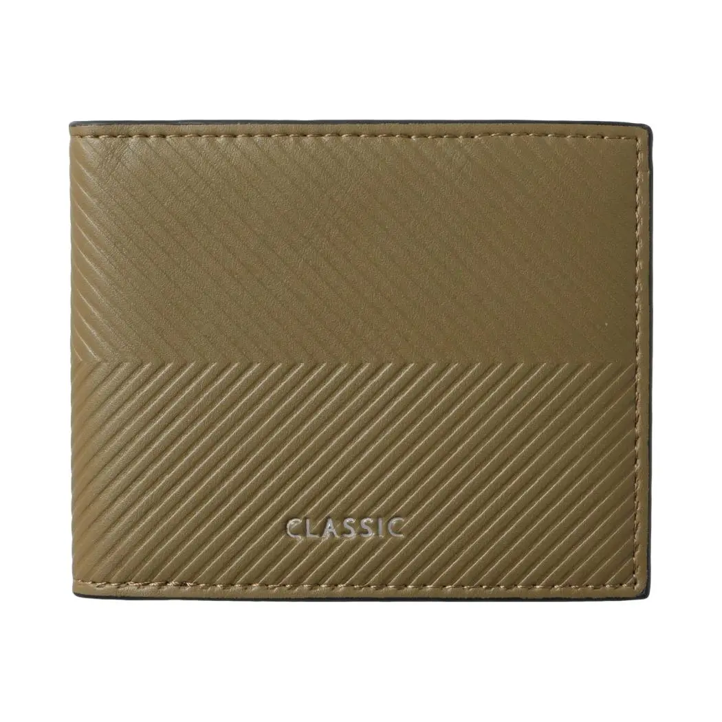 Embossed Men's Wallet (Olive Green) 1