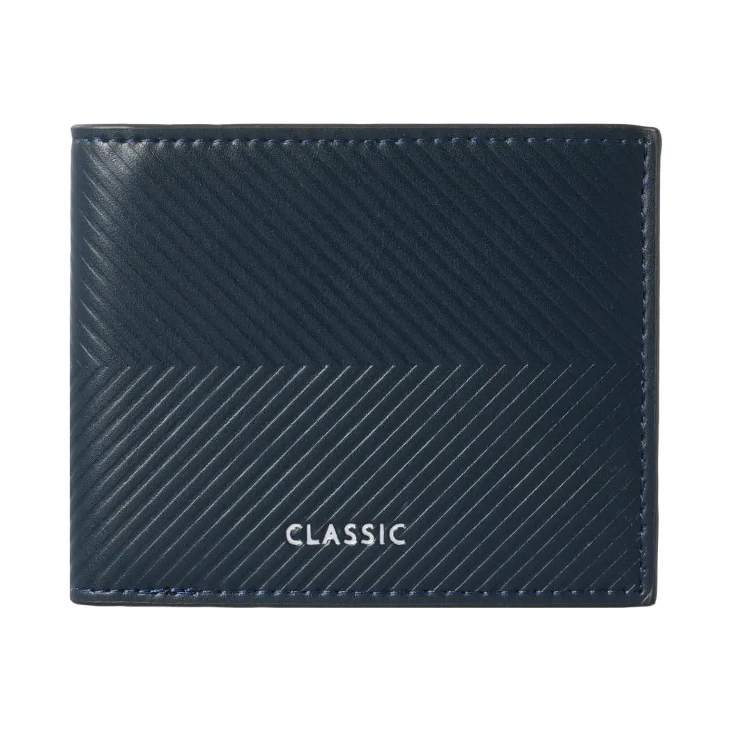 Embossed Men's Wallet (Navy) 1