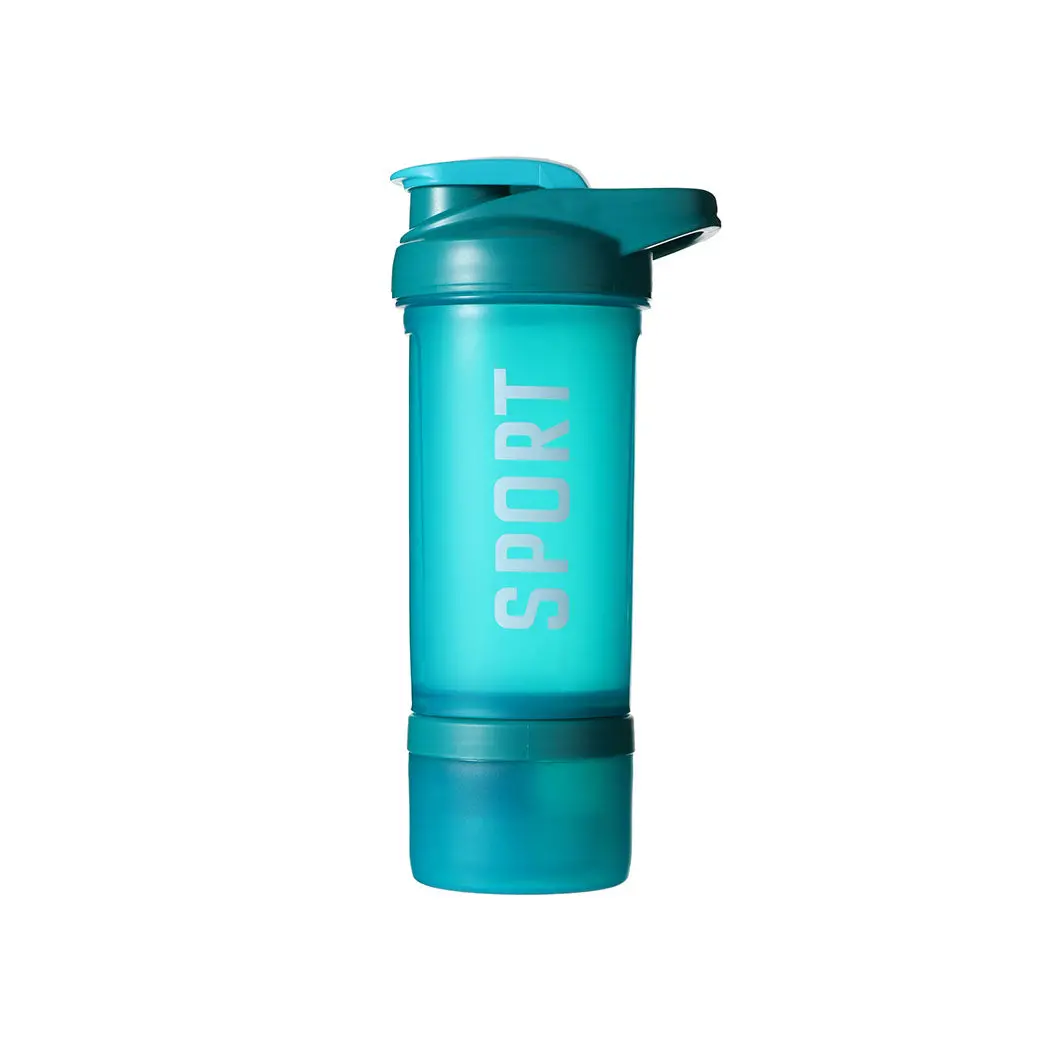 Shaker Bottle For Sports, 650Ml (With Storage Box)(Blue) 1