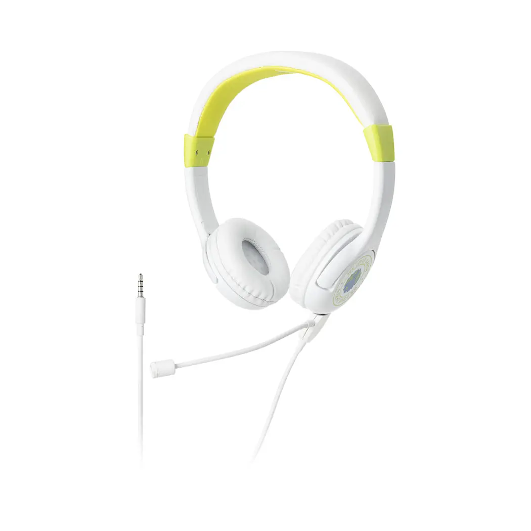 I Love Earth Wired Headset With Boom Microphone  (White)  Model: Yf-2006 1