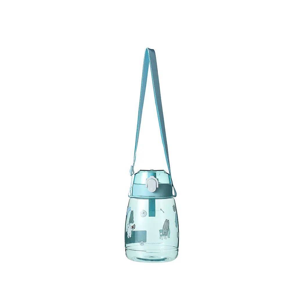 We Bare Bears Collection 4.0 Cool Water Bottle With Shoulder Strap - 1300Ml(Ice Bear) 1
