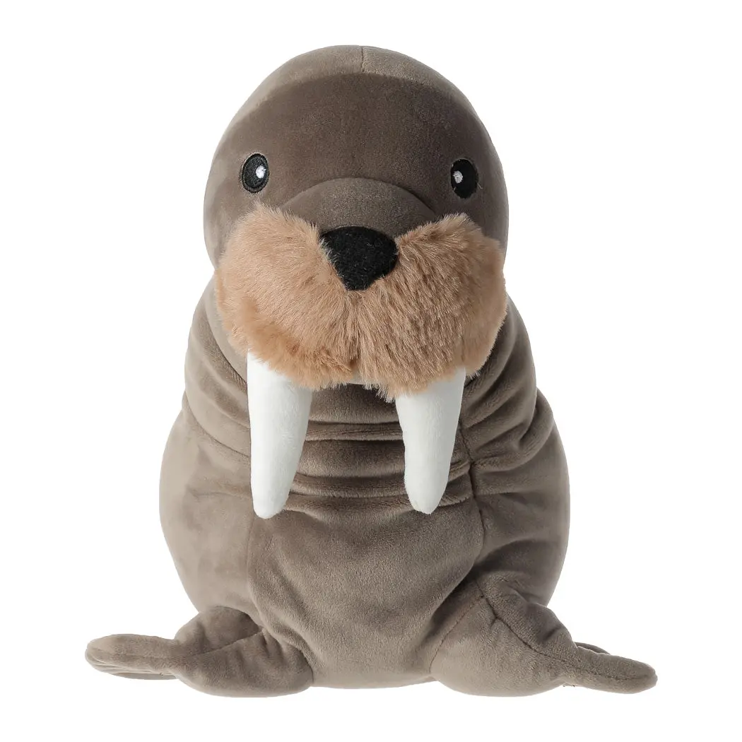 Ocean Series 3.0 17In. Taupe Brown Walrus Plush Toy 1