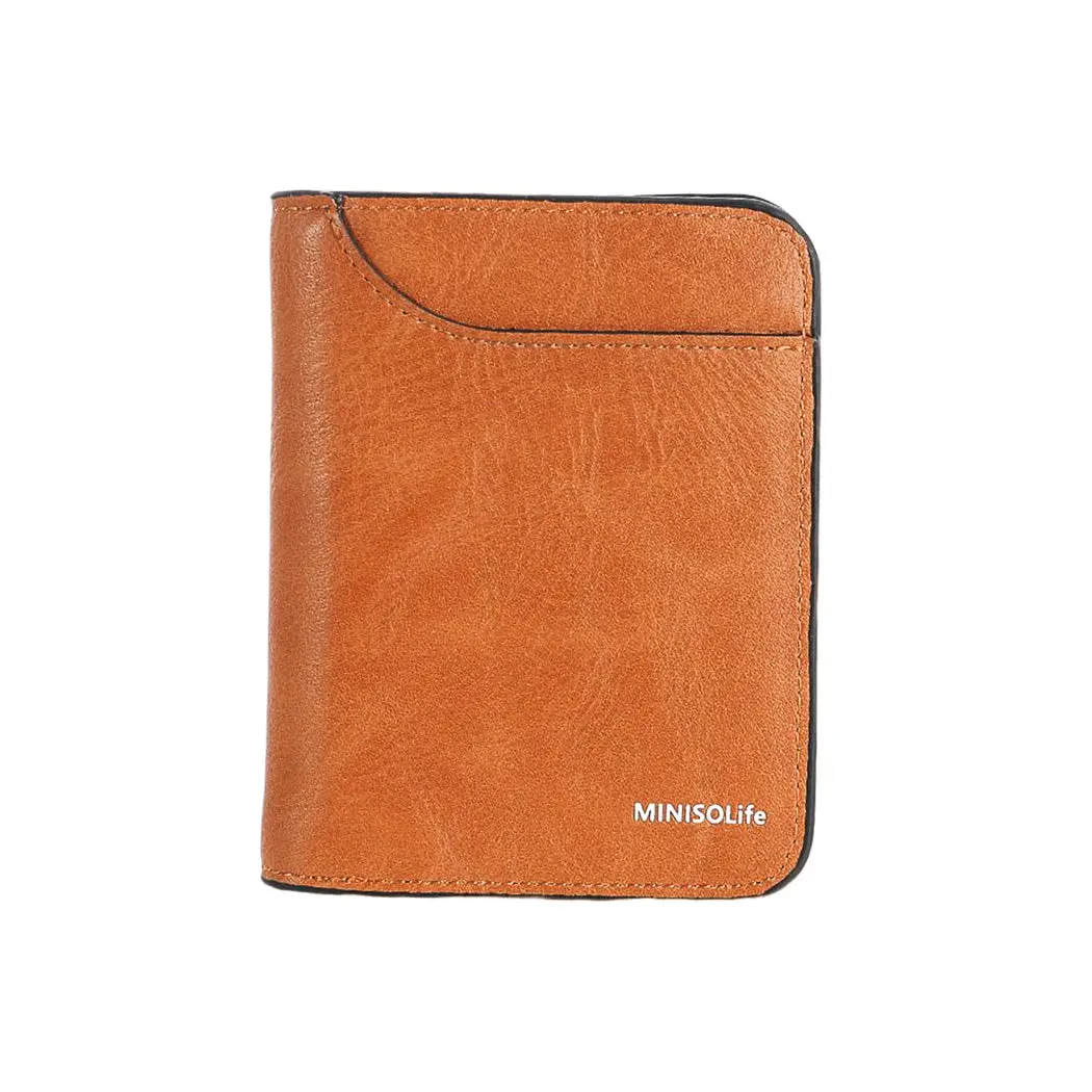 Short Bifold Matte Wallet (Coffee) 1