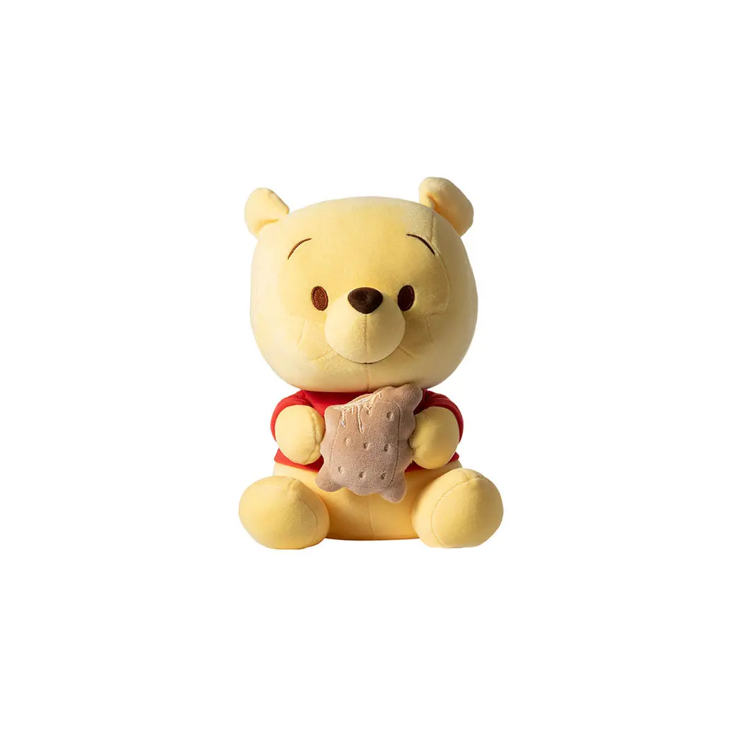Winnie-The-Pooh Collection Sitting Holding Biscuits Plush Toy 1