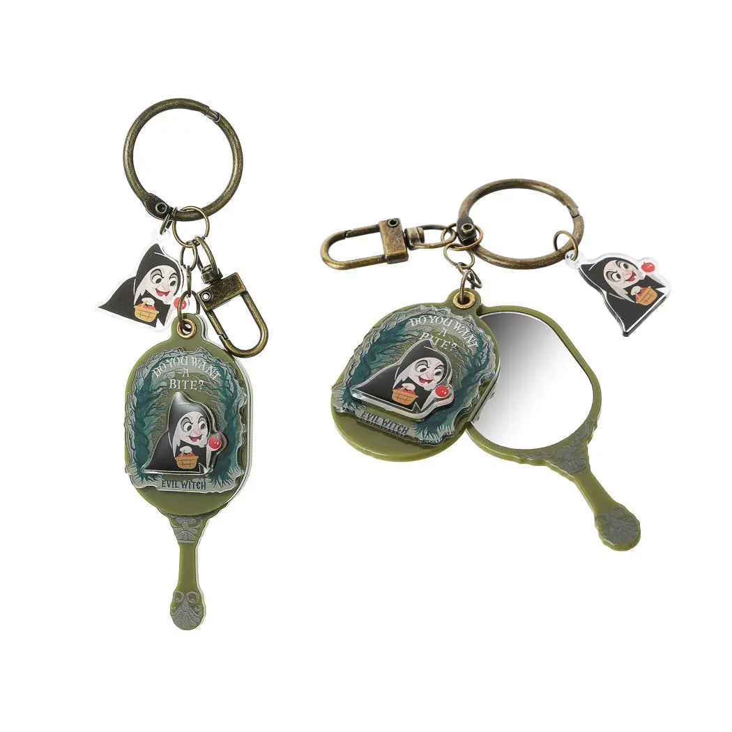 Disney Villains Collection Handheld Mirror Keychain(Evil Witch) 1