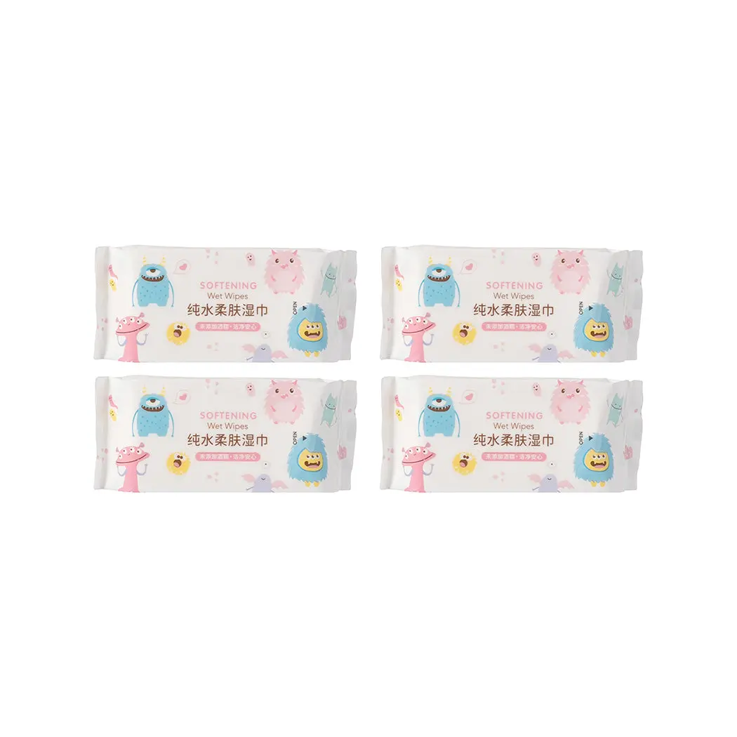 Monster Paradise Collection Mini Softening Wet Wipes (8 Wipes X 8 Pack) 1