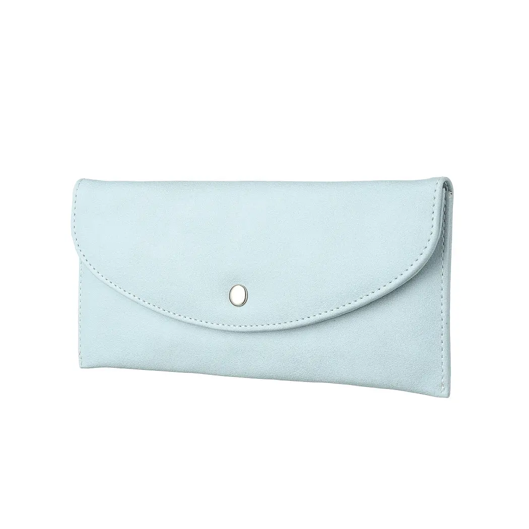 Women's Long Slim Wallet (Light Blue) 1