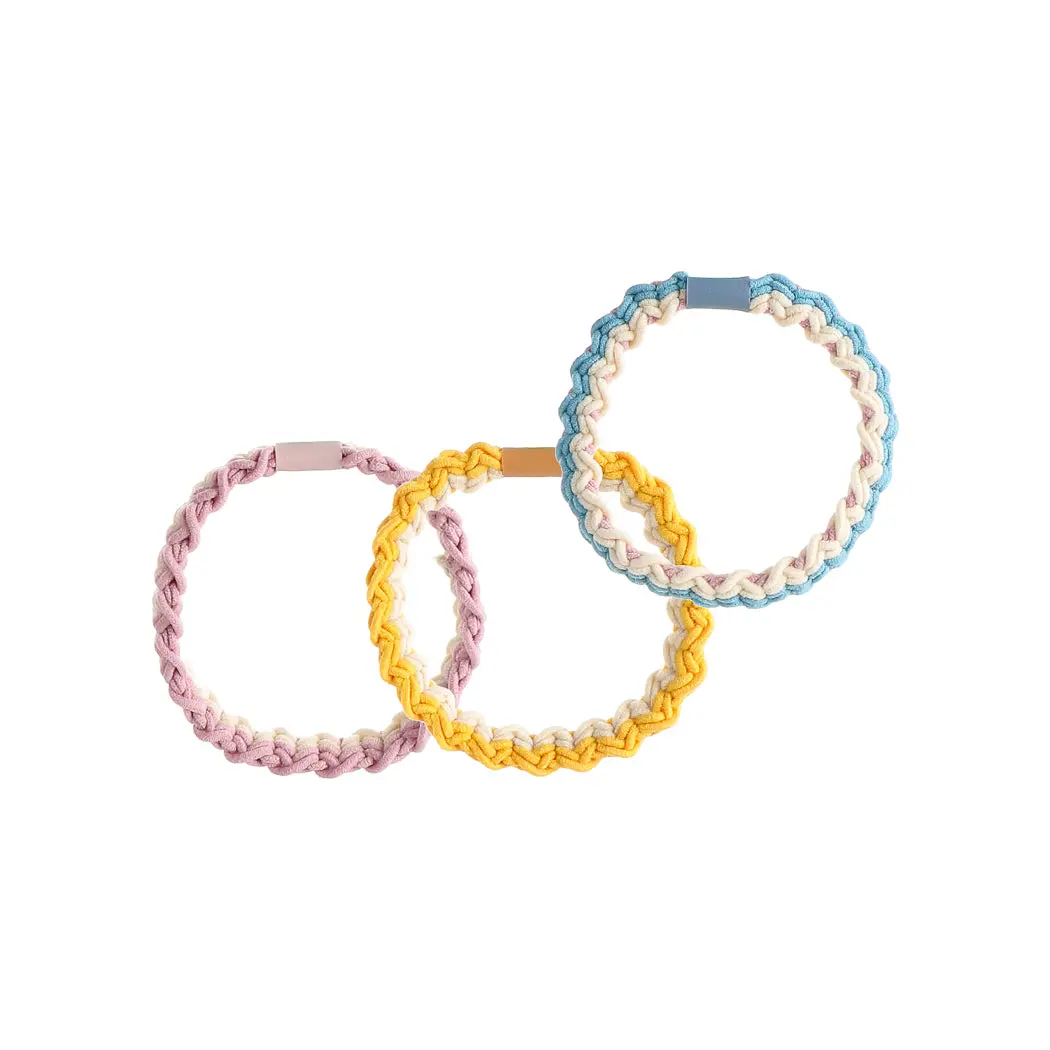 Braided Hair Tie (3 Pcs, Assorted) 1