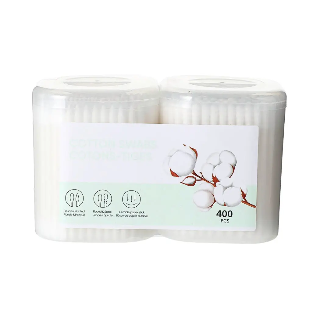 Miniso Cotton Swabs With Paper Shaft (200 Count X 2 Pack) 2
