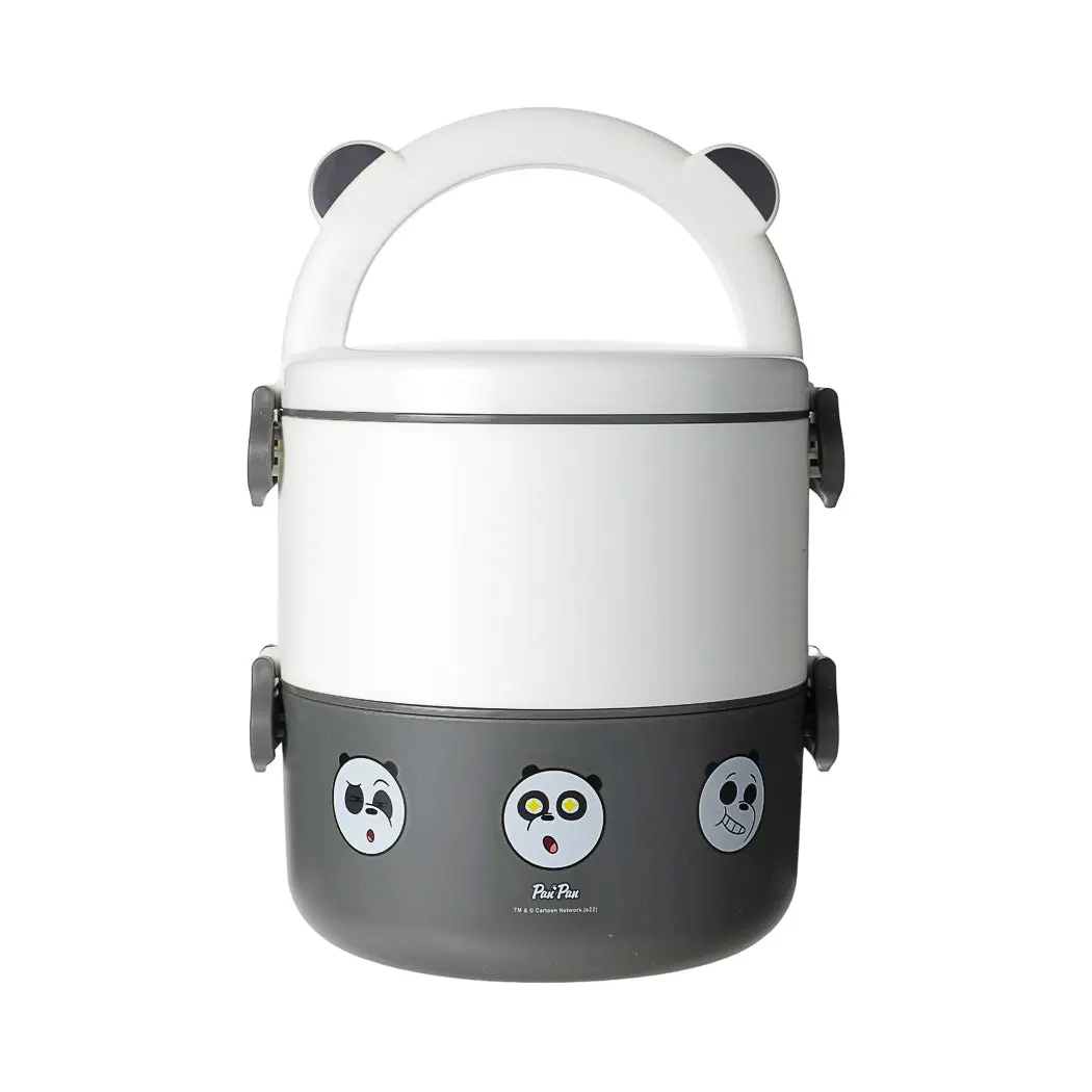 We Bare Bears Collection 5.0 Double Layered Bento Box (1850Ml)(Panda) 1