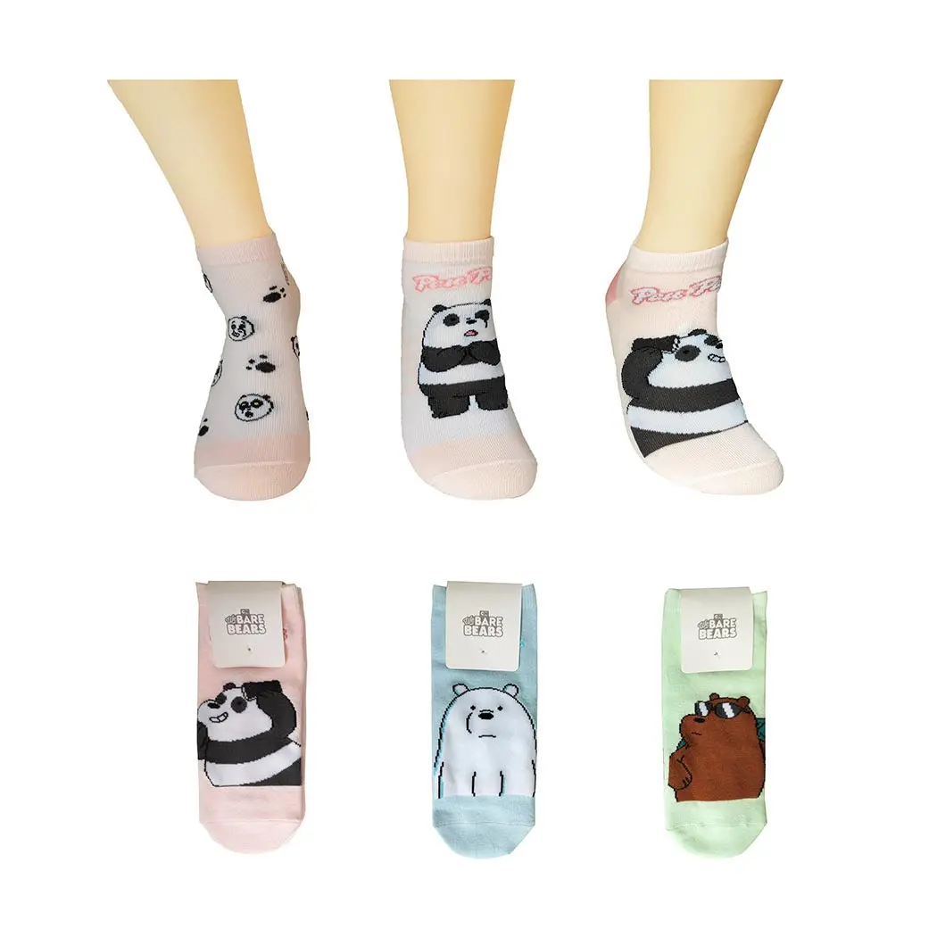 We Bare Bears Collection 5.0 Jacquard Ankle Socks (3 Pairs) 1