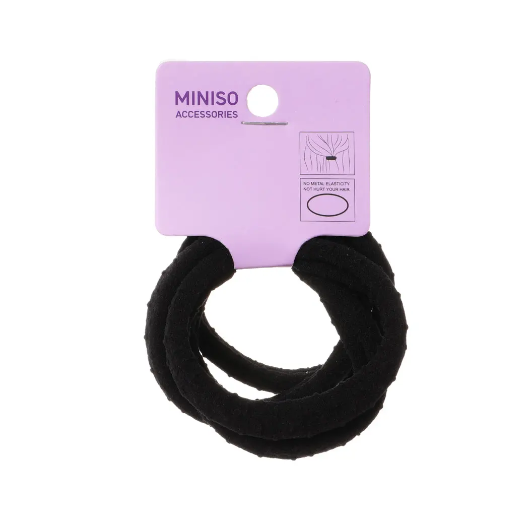 Black Basic Hair Ties (4 Pcs) 1